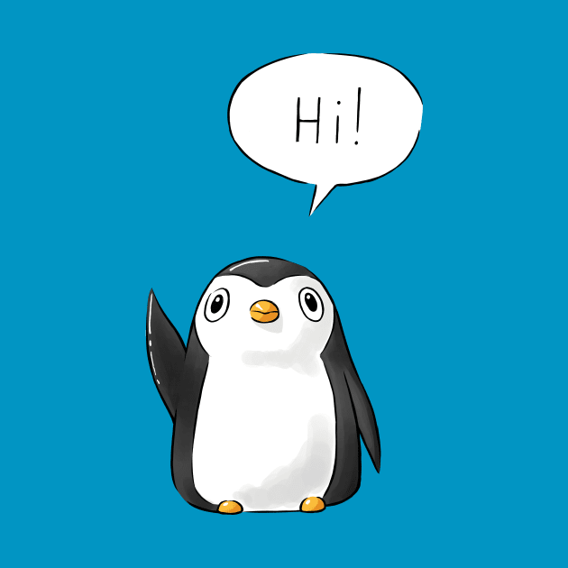 Hi Penguin by Freeminds