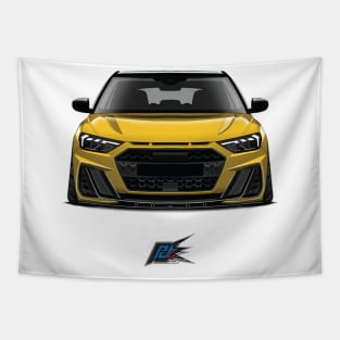 audi a1 yellow Tapestry