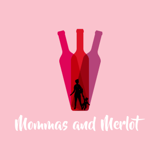 Mommas and Merlot logo T-Shirt