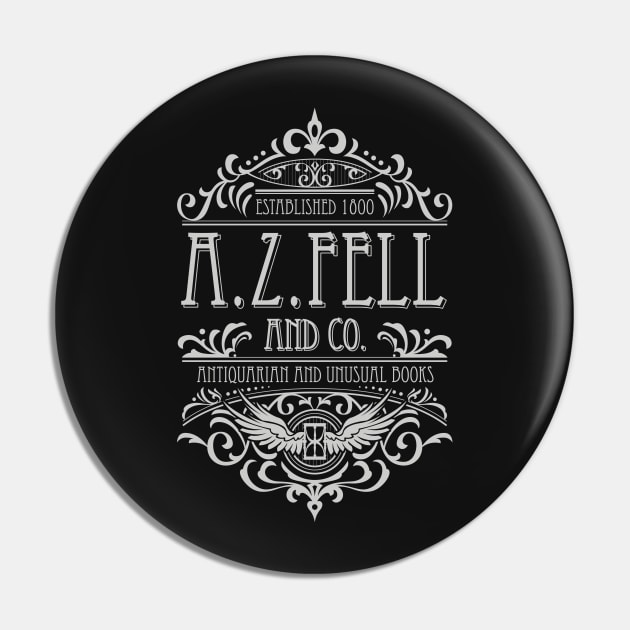 Good Omens: A.Z. Fell Book Shop (light) Pin by firlachiel