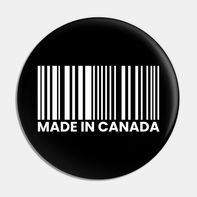 Made In Canada Barcode Pin by thriftjd