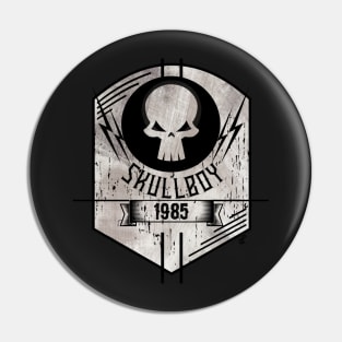 Skull Boy Logo Pin