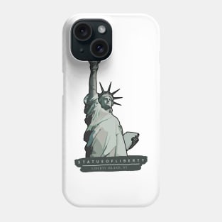 Colorblock Statue of Liberty Phone Case