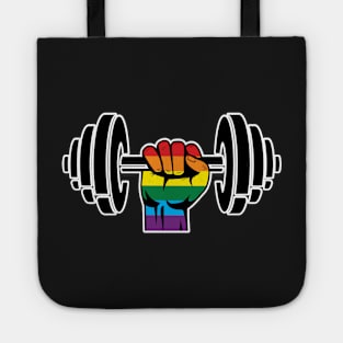 Gay Pride Gym T-shirt Rainbow flag Tote