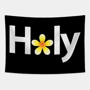 Holy creative typography design Tapestry