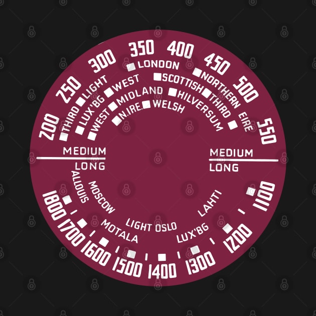 Radio Wave Tuner Dial Design by DrumRollDesigns