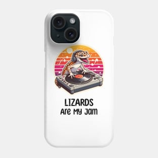 Lizard DJ Music Leopard Gecko Phone Case