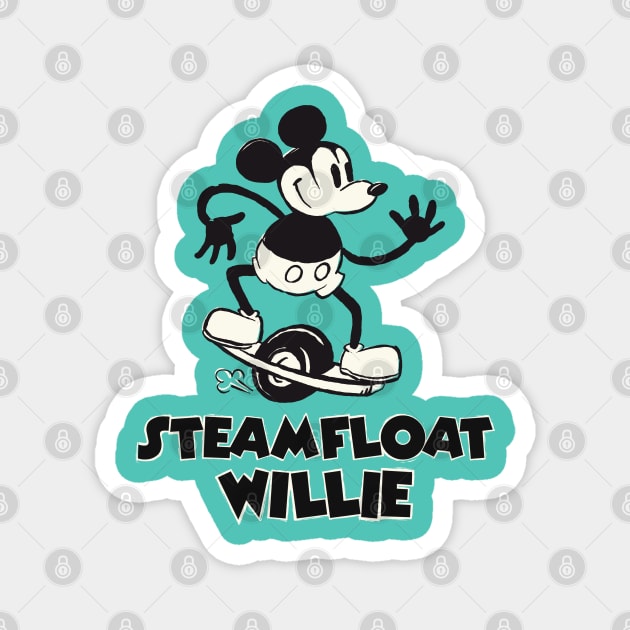 Steamfloat Willie on Onewheel Magnet by MonocleDrop