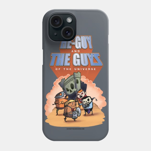 He-Guy and the Guys of the Universe Phone Case by scottzirkel