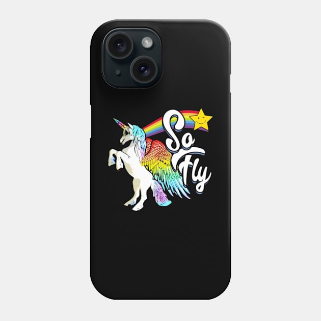 Unicorn So Fly Phone Case by Gamers Gear