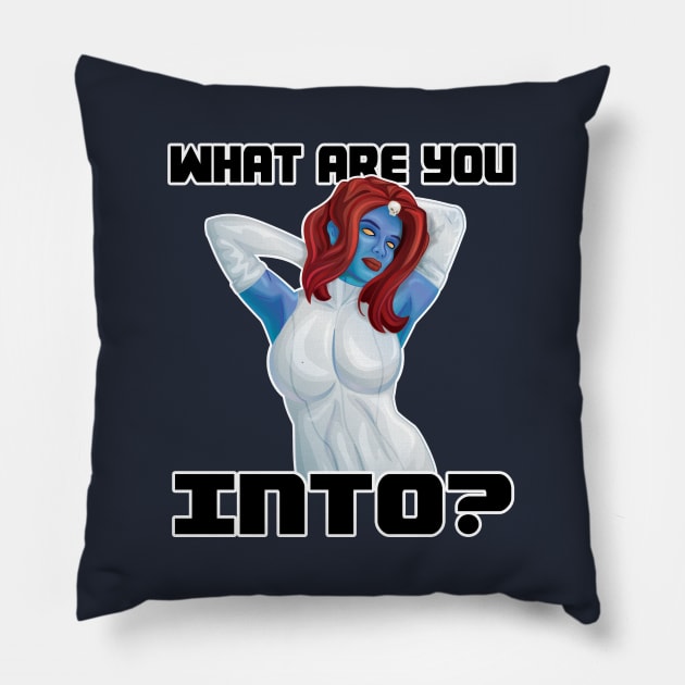 Mystique Mystiquin' Pillow by carcrashcarlos