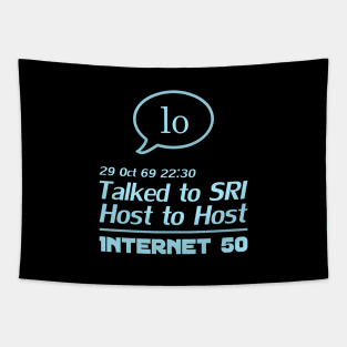 Internet 50 - talked to SRI, Host to host 29 Oct 69 - light blue Tapestry
