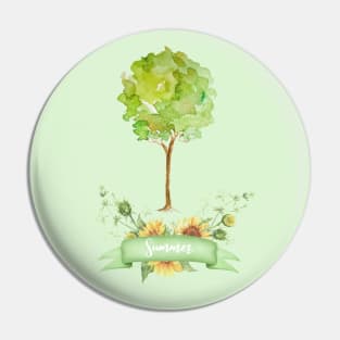 Summer is here! - Summer season green Pin