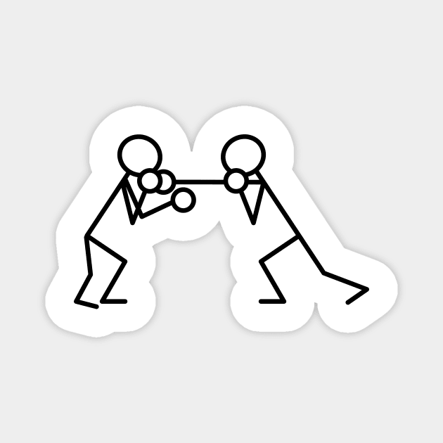 Knock out punch Magnet by schlag.art