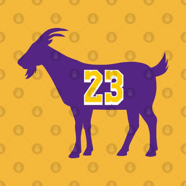 Los Angeles GOAT - number 23 - Purple by BuzzerBeater00