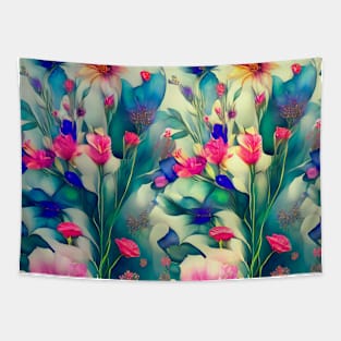 Floral Abstract Pattern Tapestry