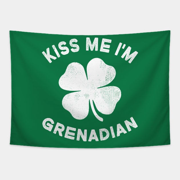 Kiss Me I'm Grenadian St Patricks Day Grenada Pride Tapestry by snnt