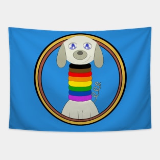 Cute Rainbow Dog Tapestry