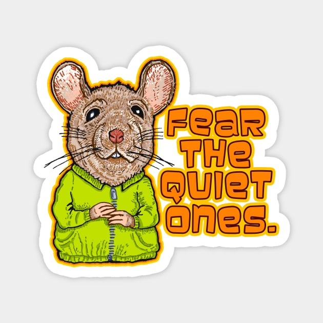 SECOND NATURE Quiet Mouse Magnet by rorabeenie