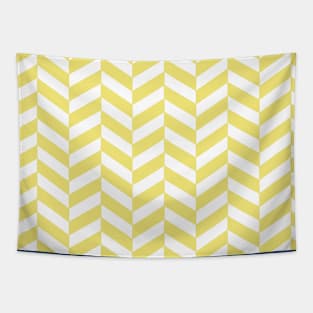 Herringbone pattern in yellow. Tapestry