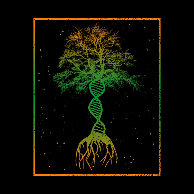 DNA Tree Life Genetics Biologist Science Earth Day Gifts by Creative Expression By Corine