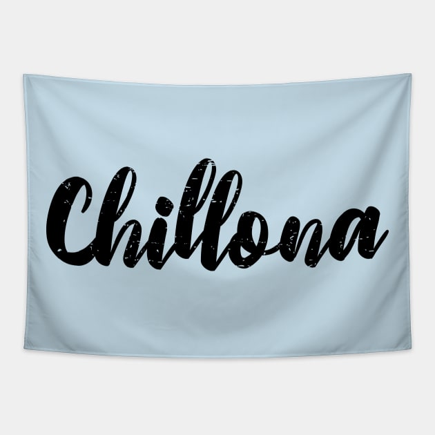 Chillona - Cry baby girl - Dark Design Tapestry by verde