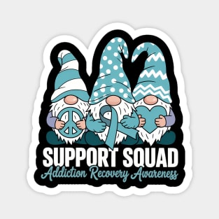 Support Squad Addiction Recovery Awareness Magnet