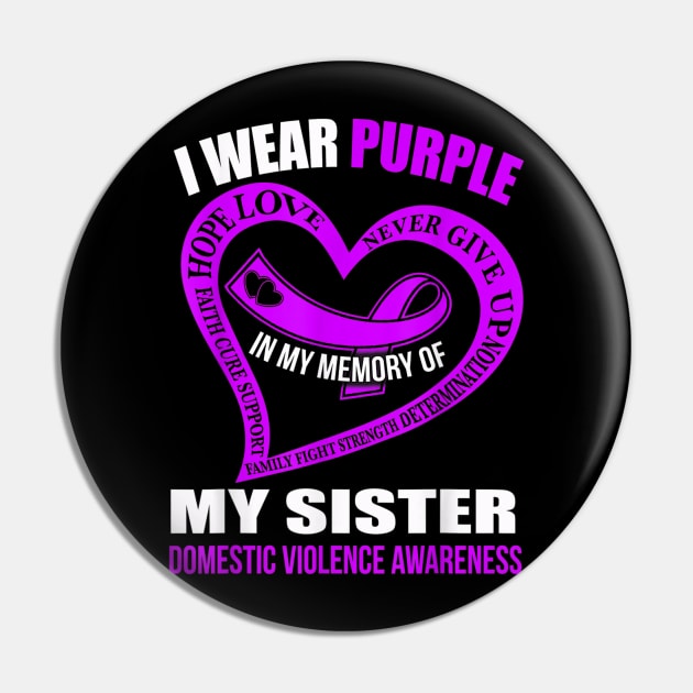 Domestic Violence Awareness Pin by sevalyilmazardal