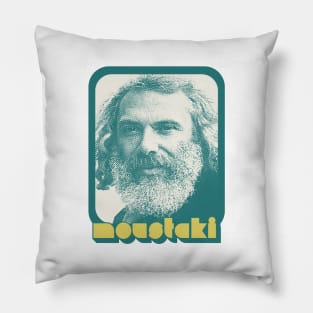 Georges Moustaki || | || Retro Style Fan Art Design Pillow