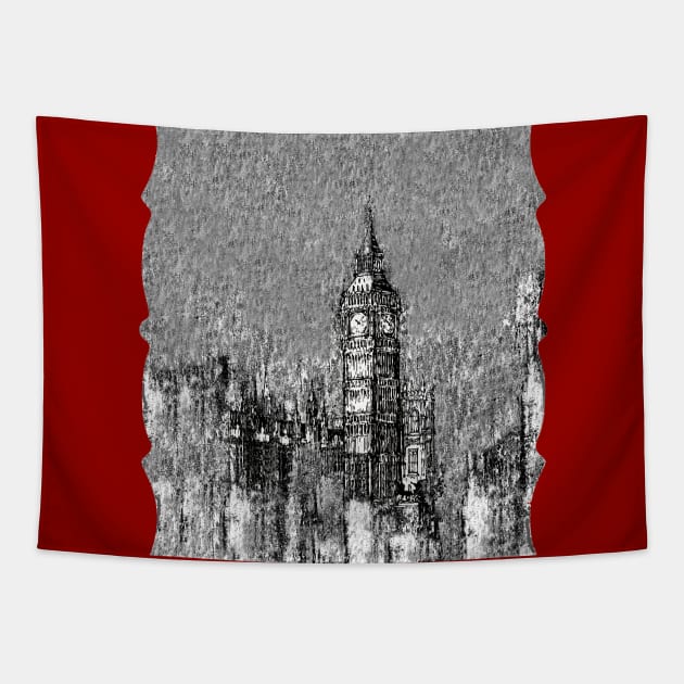 LONDON Tapestry by doniainart