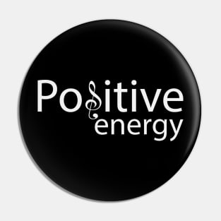 Positive energy artistic text design Pin