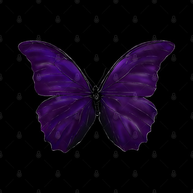 Violet Butterfly realistic by HelenaCooper