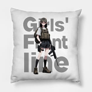 Girls' Frontline Tactical Chic Tee: Where Strength Meets Style Pillow