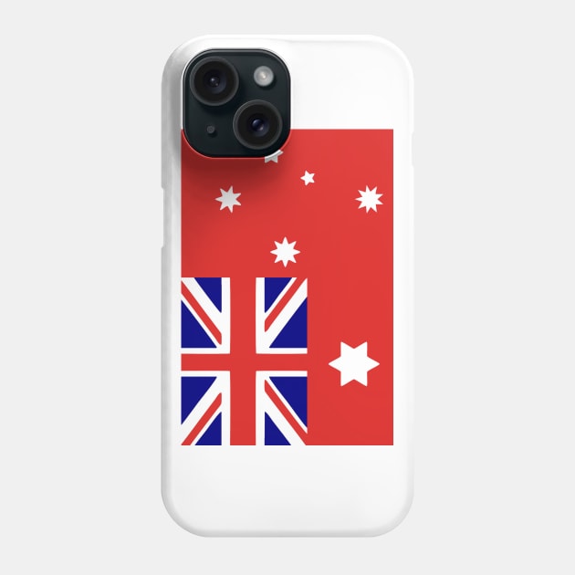 1901 Australian federation peoples land flag 3:2 ratio Phone Case by pickledpossums