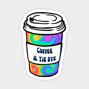 Rainbow Tie Dye Coffee Magnet