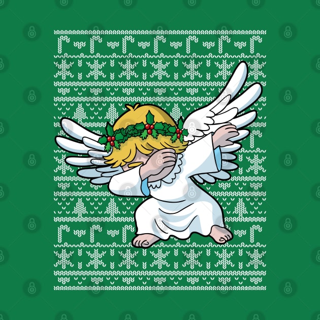 Dabbing Ugly Christmas Sweater Angel by E