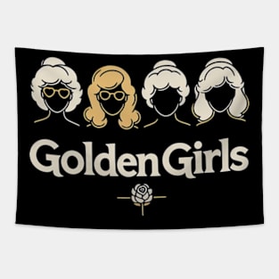 Golden Girls Illustrated Icons—Dorothy, Blanche, Rose, and Sophia Tapestry