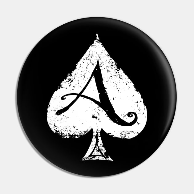 Ace of Spades-Gambling-Death Card Pin by StabbedHeart