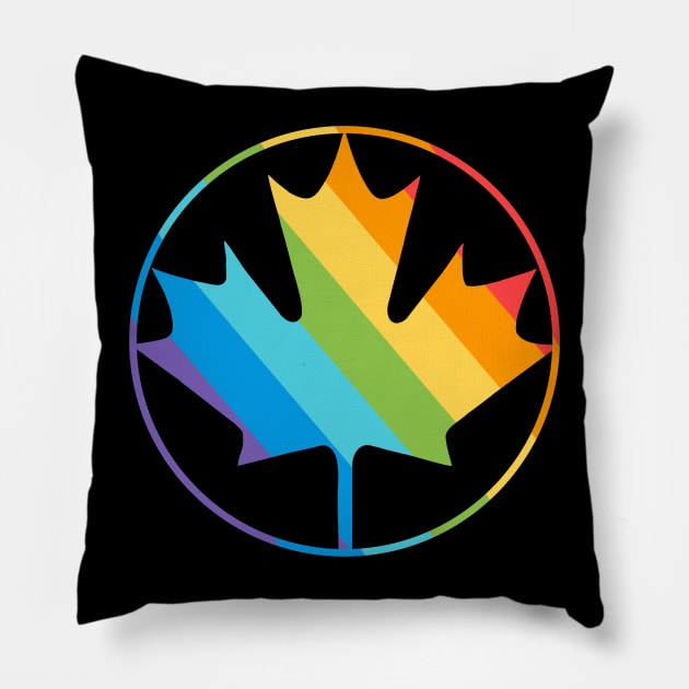 Lgbt Canada Pride Pillow by Cartel