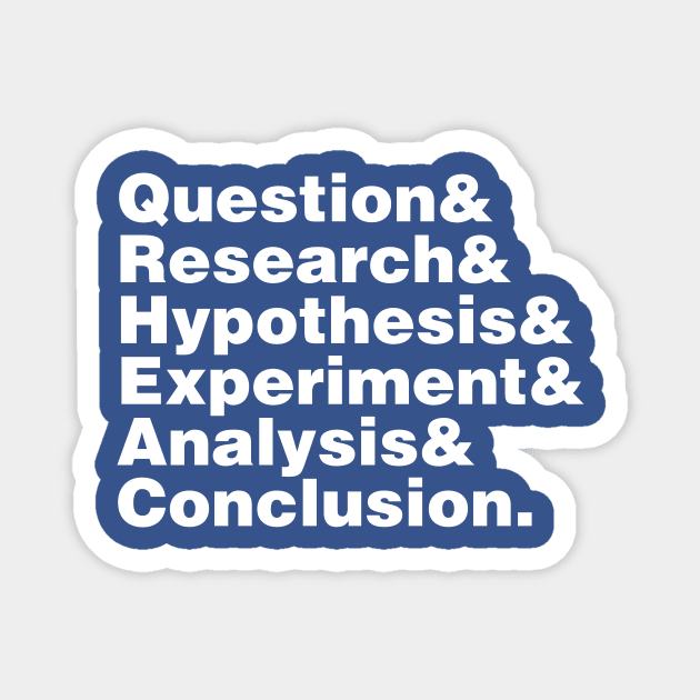 Scientific Method Helvetica Magnet by fishbiscuit