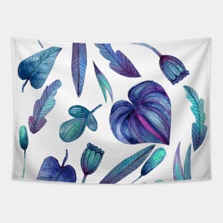 Purple nature plants design Tapestry