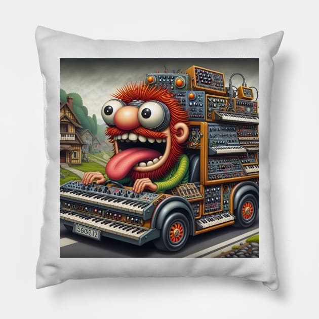 Synth Mobile Pillow by stevepriest