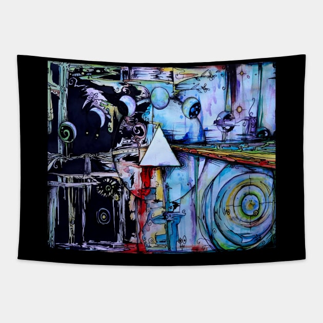 DarkMoonscape Tapestry by Twisted Shaman