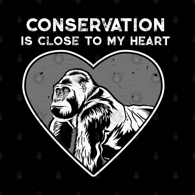 Gorilla Conservation Heart by Peppermint Narwhal