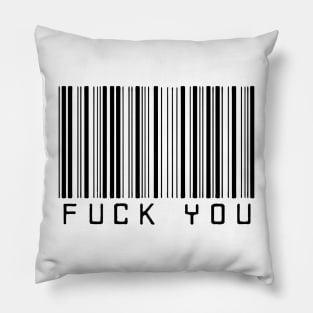 Fuck You Barcode Scanner Pillow