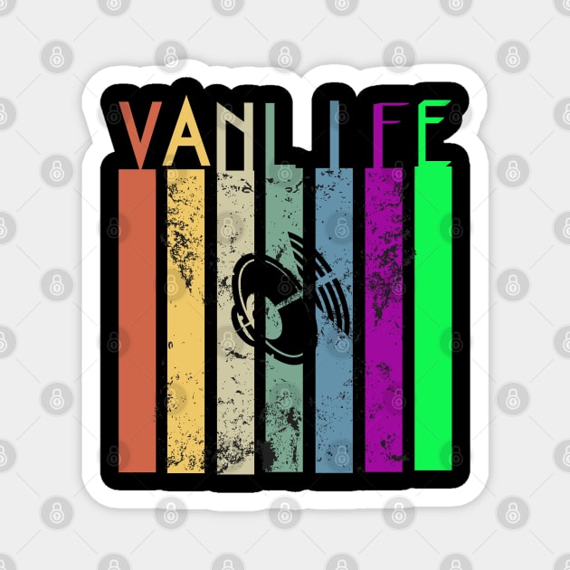 Van Life Stripes Subwoofer Speaker Magnet by Van Life Travel Adventure