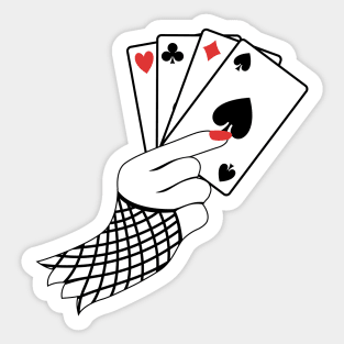 Card Games Party Sticker