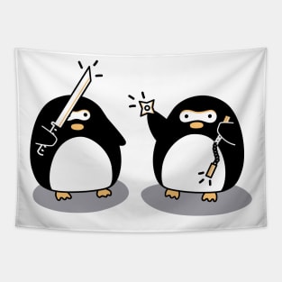 Ninja Penguin Tapestry