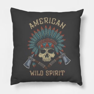 American Heritage Indian wild spirit Pillow