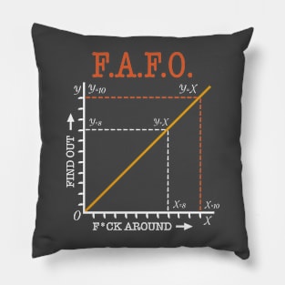 FAFO CHART TEE Pillow